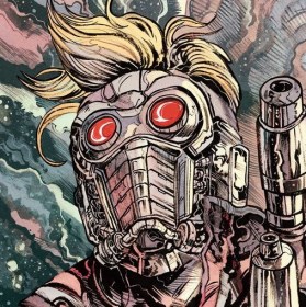 Star-Lord Marvel Art Print unframed by Sideshow Collectibles